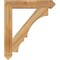 Ekena Millwork Balboa Arts & Crafts Rough Sawn Bracket, Western Red Cedar, 4"W x 26"D x 30"H BKT04X26X30BOA03RWR - alternate 4